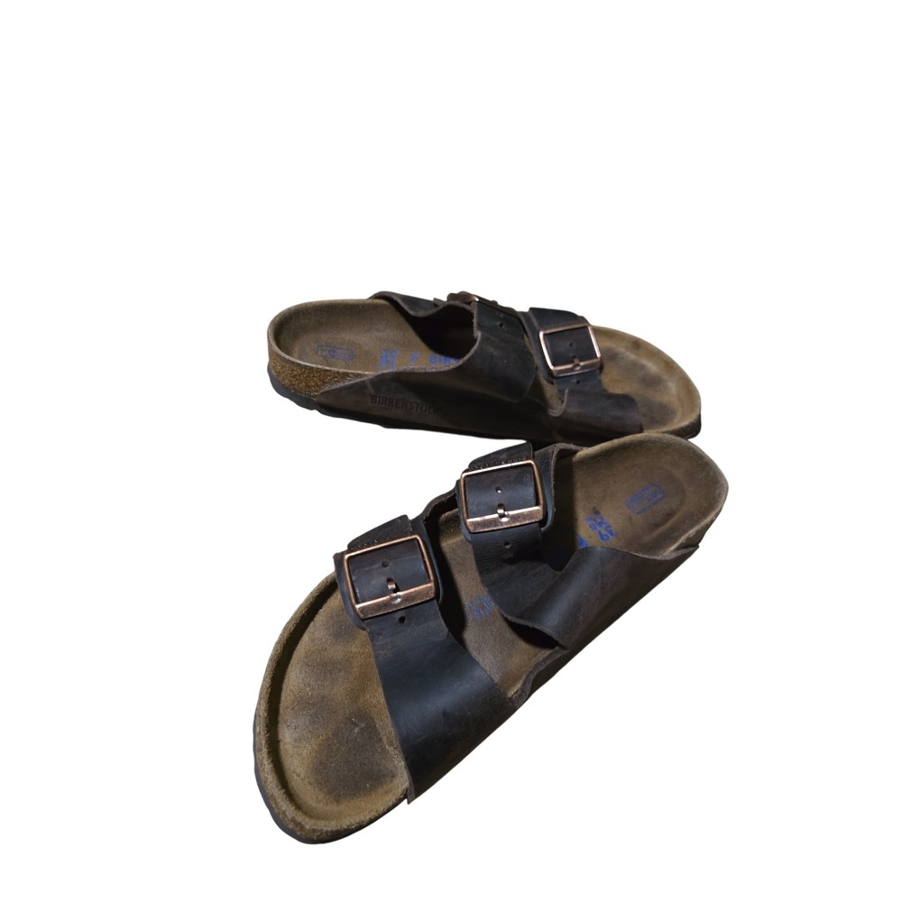 Birkenstock Arizona Oiled Leather Sandals Tobacco Brown EU 39 Buckle - Picture 8 of 13